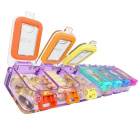 Pill Dispenser 7 Days Puprle